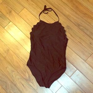 Scalloped One Piece Swimsuit